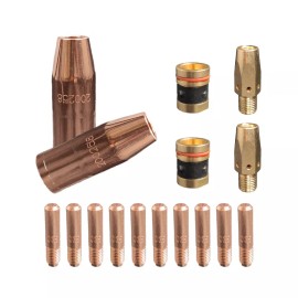 Smart Weld 16 pcs .035" kit MIG Welding Contact Tips Diffuser Nozzle for Miller M25 M40