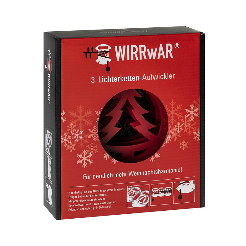 WIRRwAR 3 x 3 Sustainable Fairy Lights Winders – Made