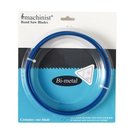 Imachinist S64121214-035 M42 64-1/2" Long, 1/2" Wide, 0.035" Thick, 14 TPI Bi-Metal Bandsaw Blades for Cutting Soft Ferrous Metals, Invariable Teeth, (.035" Thick Reinforced Backing)