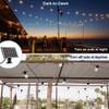 SUNTHIN Outdoor Solar String Lights, 48ft Solar Patio Lights with