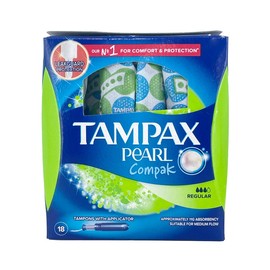 Tampax Tampons Pearl Compak Regular X 18