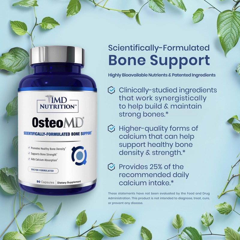 1MD Nutrition OsteoMD for Comprehensive Support - Supplement for Women