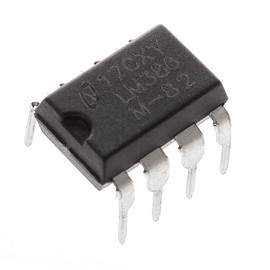 Bridgold 20pcs LM386N LM386 Low Voltage Audio Power Amplifier 300kHz, 8-Pin PDIP Mono,DIP-8