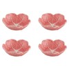 Bordallo Pinheiro Cabbage Bowl Set of 4 Small Pink Leaf