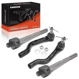 A-Premium Set of 4, Front Inner & Outer Tie Rod End Kit, Compatible with Honda Accord 2013-2017 & Acura TLX 2015-2020, 2.0L 3.5L