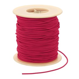 PATIKIL Stretchy String for Bracelets 77 Yards / 70 M, 2 mm Elastic Cord for Jewelry Making, Necklaces, Beading and Crafts DIY, Dark Red