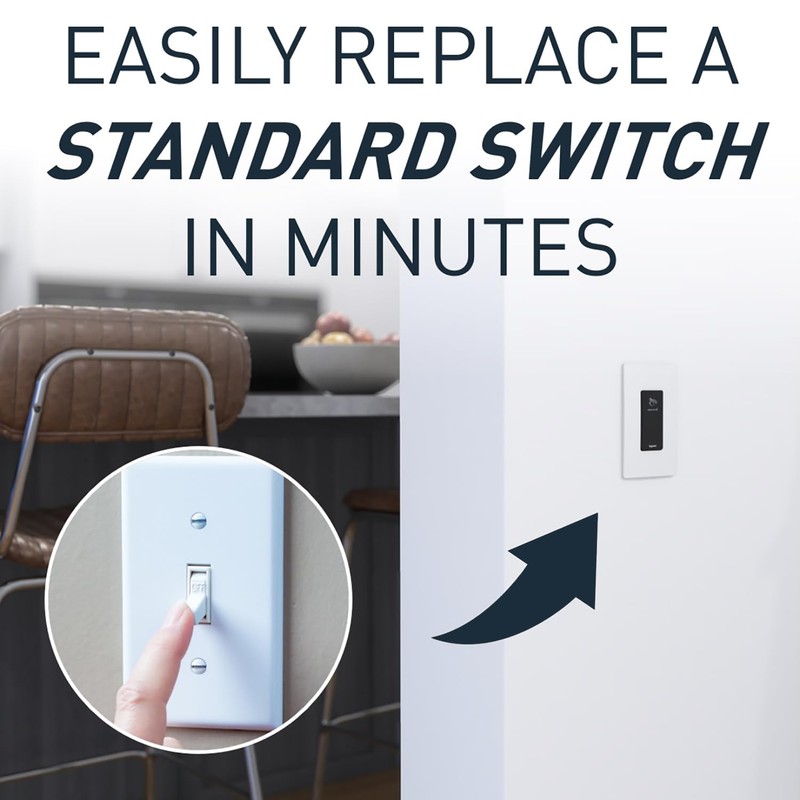 Legrand radiant RSWV203 20 Amp Wave Touchless Motion Sensor Light,