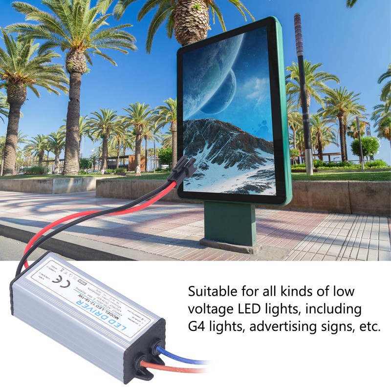 12‑18X1W 300mA LED Driver AC95‑265V/DC36‑63V Waterproof LED Power Driver for