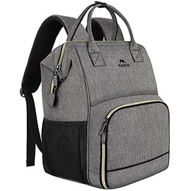 Large Lunch Bag, 17 Inch Laptop Backpack Insulated Cooler Lunch Box Backpack with USB Port for Women Men,Water Resistant Leak-proof Computer College Bookbag for School Work Hiking Beach Picnic Trip