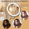 Batuso 10" Wall Mounted Makeup Mirror with Light, 3000mAh Rechargeable