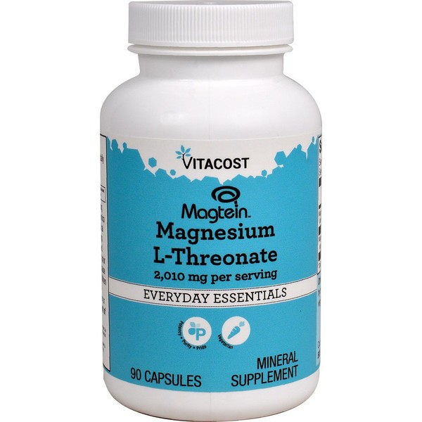 Vitacost Magtein Magnesium L-Threonate -- 2010 mg - 90 Vegetarian Capsules