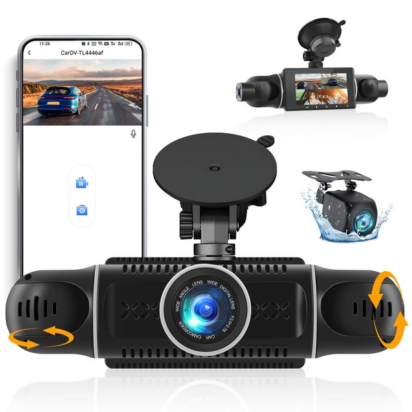 4 Channel Dash Cam Front and Rear Inside Left Right,3