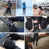 CINECE Gloves, Cold Protection, 2-Way, Smartphone Compatible, Fingertips, Mittens, Thick,