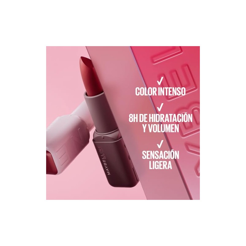 Maybelline Serum Lipstick Labial en Barra Hidratante Mate Open Late