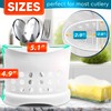 2 Divided Cutlery Storage Holder Spoon Chopsticks Basket Kitchen Organizer
