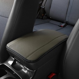 ASUBHA Car Center Console Armrest Pad, 12.6X 7.2 Inch PU Leather Waterproof Auto Armrest Seat Box Cover Protector, Car Center Console Cover, Universal Car Interior Accessories for Cars, Trucks, SUVs