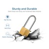 Puroma 4 Pack Keyed Padlock Waterproof Solid Brass Lock, 2.6