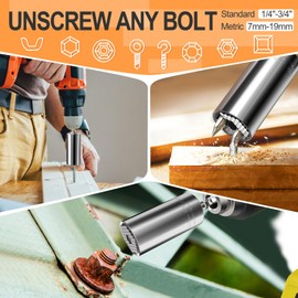 Stocking Stuffers for Men Super Universal Socket Tools Gifts for Men, Grip Set with Power Drill Adapter Cool Stuff Gadgets Present Ideas Gifts for Dad Husband Him Adults Mens Gifts Christmas for Women