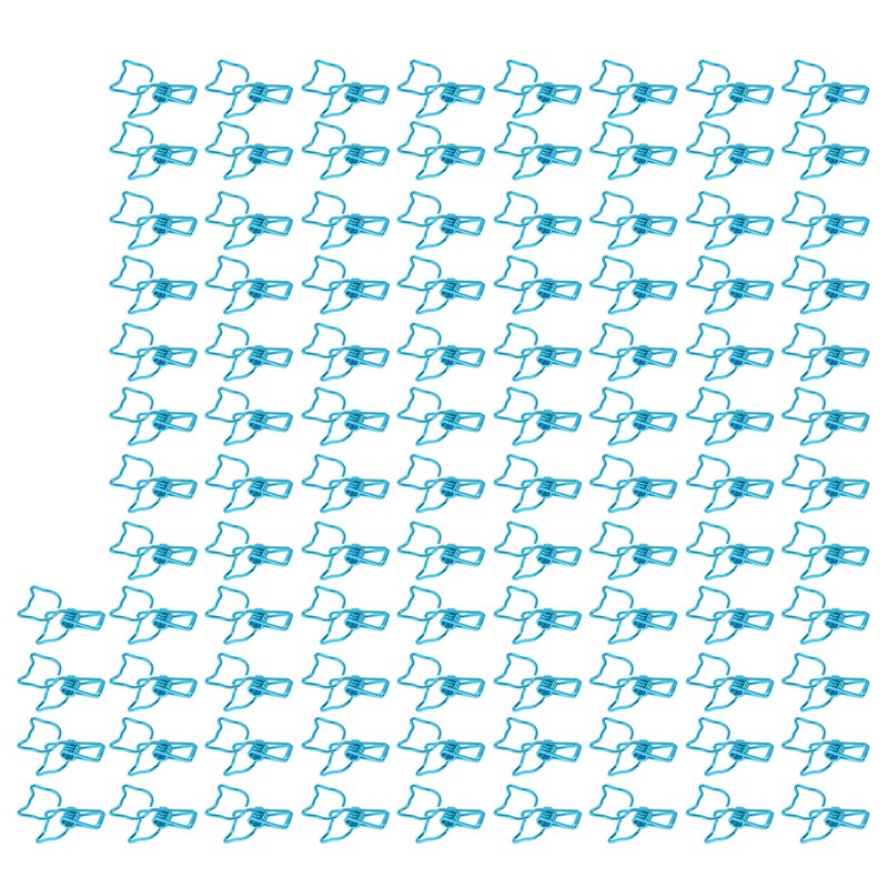 100Pcs Cat Binder Clamps Cute Kitten Shape Strong Clamping Durable