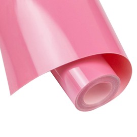 Heat Transfer Vinyl HTV Roll - 12" x 5ft Pink Iron on Vinyl for Silhouette Cameo, T-Shirts, Bags - Easy to Weed & Cut for Heat Vinyl Clothing Design