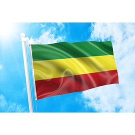 DMSE Ethiopia Without Arms Ethiopian Empire Abyssinia Flag 3X5 Ft Foot 100% Polyester 100D Flag UV Resistant