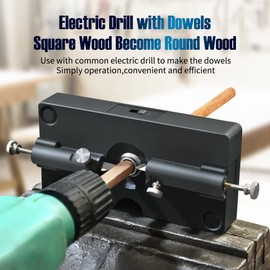 Self Centering Dowel Jig Kit-6/8/10/12mm Wood Dowel Hole Drill Guide Woodworking Positioner Locator Tool-Woodworking Dowels Make Tools and DIY Project