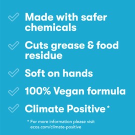 ECOS® Hypoallergenic Dish Soap, Natural Almond, 25oz by Earth Friendly Products (Pack of 2)