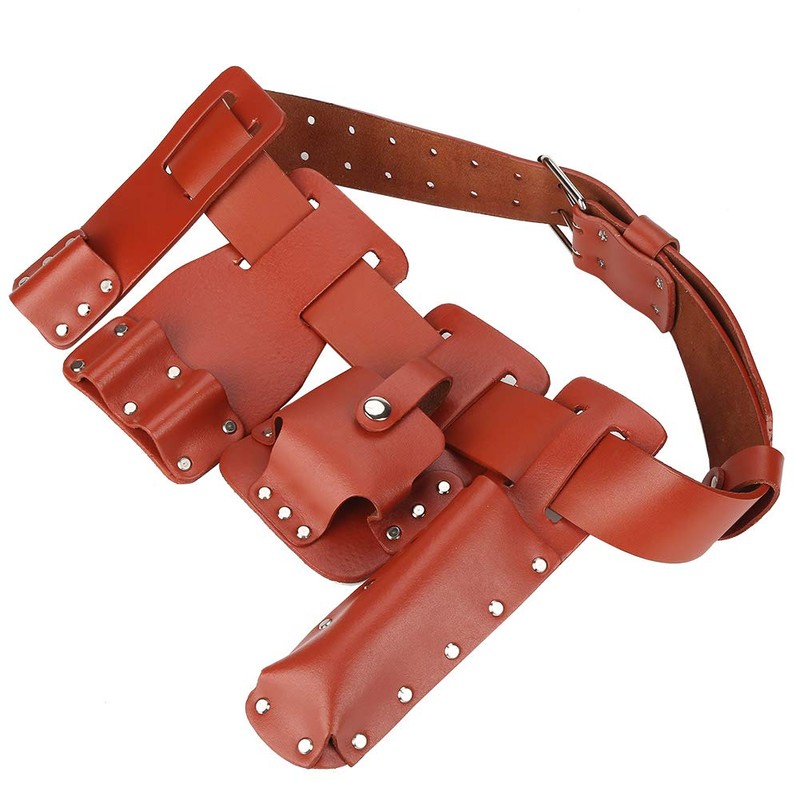 5in1 Leather Tool Belt Pouch Scaffolding Leather Tool Belt Tool