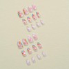 Press on Nails Almond Summer 24Pcs Glossy Full Cover Acrylic