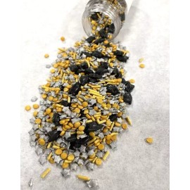 Special Kneads and Treats Sprinkle mix - Graduation blend / gold / silver / cap