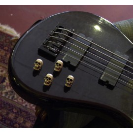 BawdyPartz Skull Guitar Pots tuning Knob fits Fender Strat Stratocaster Punk USA Made 9PK