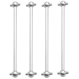 4Pcs ShareGoo Metal 89.5mm Dogbones Shaft Replacement 08029 Compatible with Redcat Tsunami Volcano Epx/Pro HSP 1/10 RC Model Car Truck,Sliver