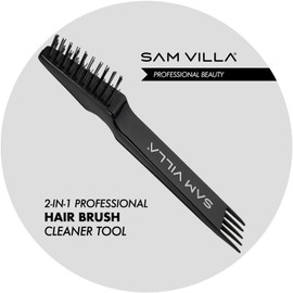 Sam Villa 2-In-1 Professional Hair Brush Cleaner Tool For All Hair Brush Types