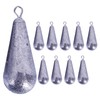 Drop Shot Weights - 10X Lead Sturdy Teardrop Shape Fishing