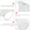 White Ceramic Creamer with Handle Coffee Milk Creamer Pitcher Serving