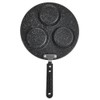 3 Round Holes Non Stick Coating Eggs Frying Pan Home