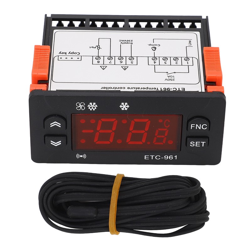 Freezer Temperature Controller Digital External Fahrenheit Celsius Switchable Refrigeration Defrosting