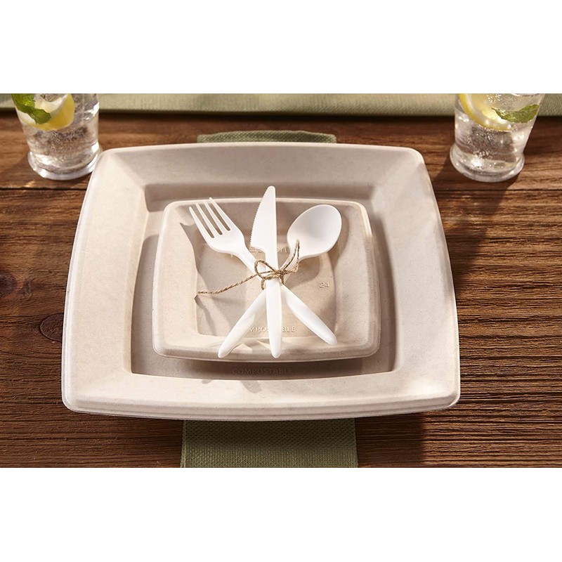 Mozaik Eco-Friendly Plant-Based Compostable Cutlery Set, 160 pieces