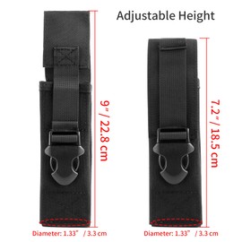 IronSeals Tactical Flashlight Pouch Holster Case Belt Pouch, Molle Organizer Pouch EMT Mini Scissor Tool Pouch