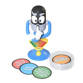 TOMY Extreme Silence Game, Sound-Sensitive Party Challenge for Kids and Families, Real Decibel Detector, 50 Task Cards, Create-Your-Own Challenges, Indoor Game Fun, Ages 6+, 2 or More Players