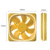 Vetroo DF120 3 Pack Case Fans, 120mm LED Lighting PC