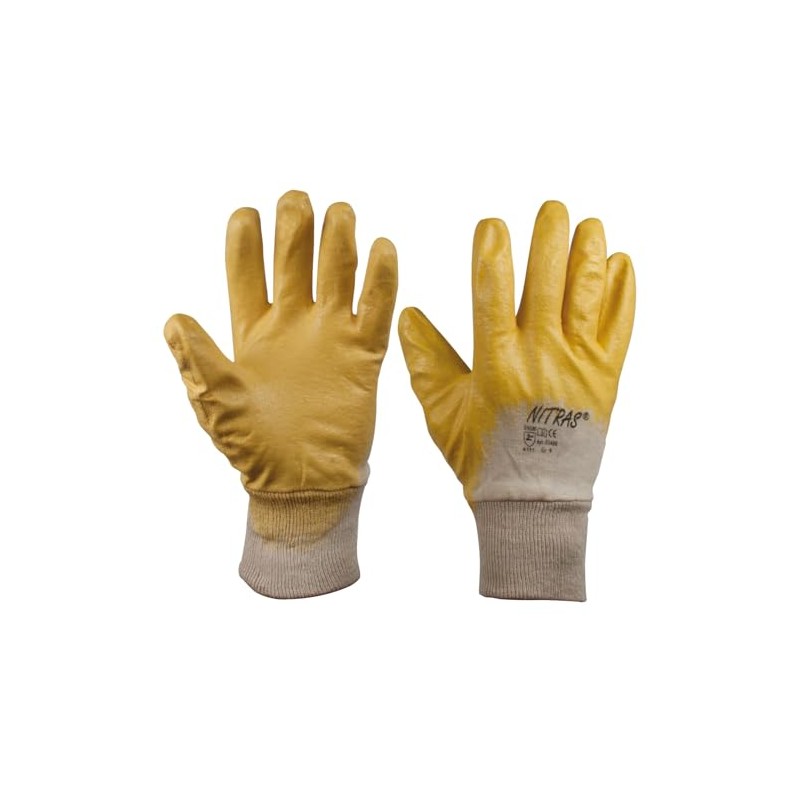 SW-Stahl Nitrile Glove Cotton, Size 10, Yellow, 11502L