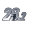 26.2 Female Running Marathon Car Emblem