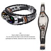 Leather Strap for Xiaomi 7 NFC Bracelet Metal Buckle Ethnic