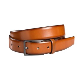 Fenix Orlando Children's Belt for Boys and Girls in Various Colours, Adjustable Leather Belt for Children and Teenagers, Size 55 cm to 75 cm, Nickel-Free Buckle 30 mm Wide, Desert Cognac