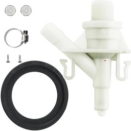 Upgraded RV Toilet Valve & Seal Kit - Compatible with Dometic 300 301 310 311 320 321 Series, Marine & Camper Pedal-Flush Toilets - Freeze & Leak Proof Replacement for 385311641 & 385311658 Parts