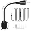 Wall-Mounted LED Bedside Reading Light with USB Charging Port, 10-Level