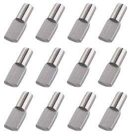 5mm Shelf Pegs Pins,36 Pieces Cabinet Furniture Spoon Shape Support Pegs for Shelves Nickel Plated