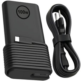 100W USB C Laptop Charger for Dell Precision 5680 3580 3580 3580 3581 Latitude 5340 7640 7640 7340 5440 5540 9440 Inspiron 14 16 5445 Plus 7430 7440 2in1 XPS 14 9440 AC Adapter Power Supply Cord Plug