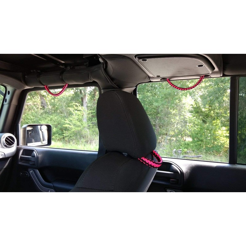 BubbasGarageTv - Reversible Paracord Grab Handles for Jeep Wrangler -